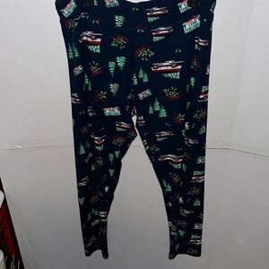 High rise Christmas tree leggings